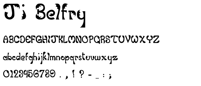 JI Belfry font